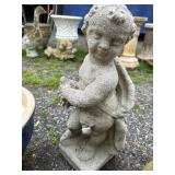 Concrete Cherub Garden Statue