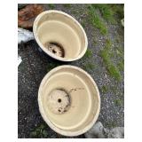 Blue Ceramic Planters
