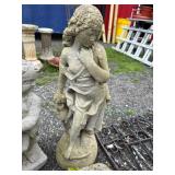 Weathered Concrete Female Statue