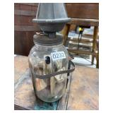 Vintage Glass Jar with Metal Dispenser