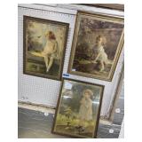 3pc Framed Art Deco Prints Collection