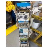 Postcards in Rotating Floor Display