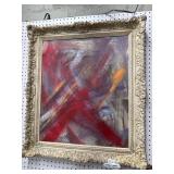 1960s MCM Abstract Art Painting