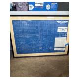 Framed Piper Aircraft Blueprint 39x27