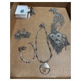 Silver-Tone and Turquoise Jewelry