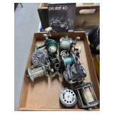 Fishing Reels Lot with Zebco Pro Staff 40