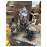 3-Piece Silver-Plated Tea Set by Rogers