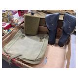 Military US Pistol Holsters and Canteen Set