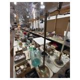 Art Deco Metal and Marble Floor Lamp