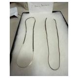 Sterling Silver Necklace Pair