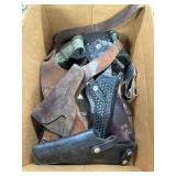 Pistol Holsters in Mixed Materials