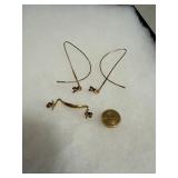Gold Scrap Eyeglass Parts and Button