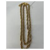 Lucien Piccard Gold-Tone Rope Necklace