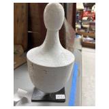 16-Inch Wooden Finial with Base 14'