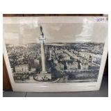 Lithograph of Baltimore, Maryland, 1850 23x18