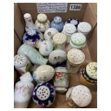 Porcelain Salt and Pepper Shakers