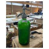 Green Spitzer & Co. Soda Siphon Bottle
