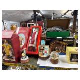 Shelf Lot of Christmas Decorations