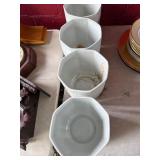 Four Limoges France Porcelain Planters
