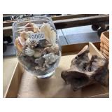 Misc Lot of Shells and Wood Decor