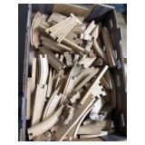 Wooden Train Tracks Toy Lot