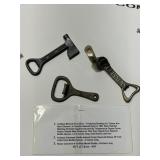 Three Cast-Iron Bottle Openers
