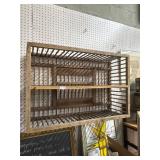 Wooden Rack, Open-Slat Design, 36x24 in.