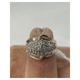 10K Gold Diamond Cocktail Ring