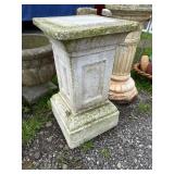 Concrete Pedestal Garden Planter Stand