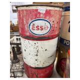 Vintage Metal ESSO Barrel