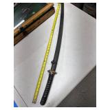 Japanese-Style Sword With Black Scabbard