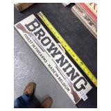 Wooden Browning Sign, 16 Inches Wide