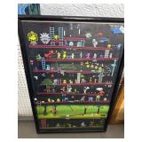 Framed Poster Featuring Retro Gaming Art