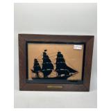 Framed Silhouette of Flying Cloud Ship