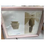 Framed Quaker City Cabs Photograph