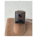 Handmade Sterling Moss Agate Ring