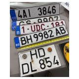 Foreign License Plates