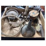 Primitive Rustic Metal and Wood Items