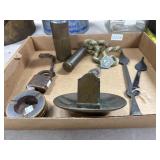 Lot: Trench Art, Lock, and More