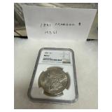 1891 Morgan Silver Dollar MS61