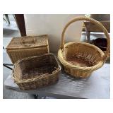 Three Wicker Baskets