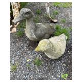 Small Concrete Duck Yard Sculptures