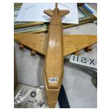 Large Solid Maple Community Playthings Airplane