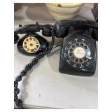 Two Vintage Rotary Dial Telephones