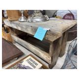 Primitive Wooden Bench With Square Nails