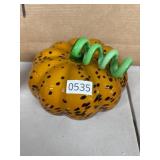 9 Inch Art Glass Pumpkin Sculpture