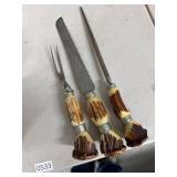 Carving Set With Bone Handles