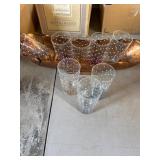 Tumblers with Copper Tray