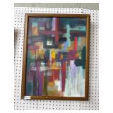 1960s MCM Abstract Art Painting