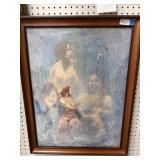 Mid-Century 18x24 Nude Painting